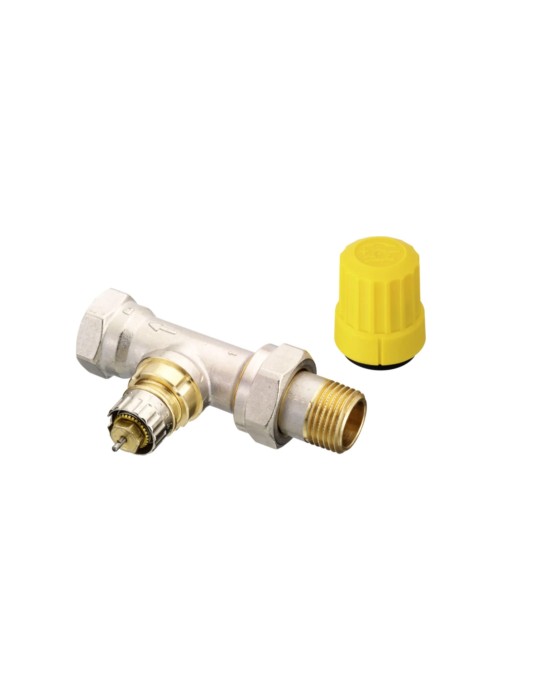 Vannes de radiateur, RA-UR, faible débit inversé, DN 10, angle horizontal, D