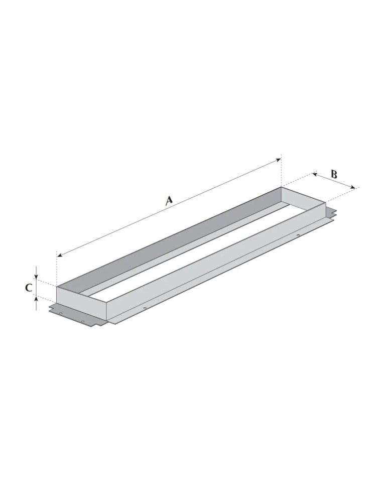 Raccord de refoulement droit Aermec pour gaine RD17