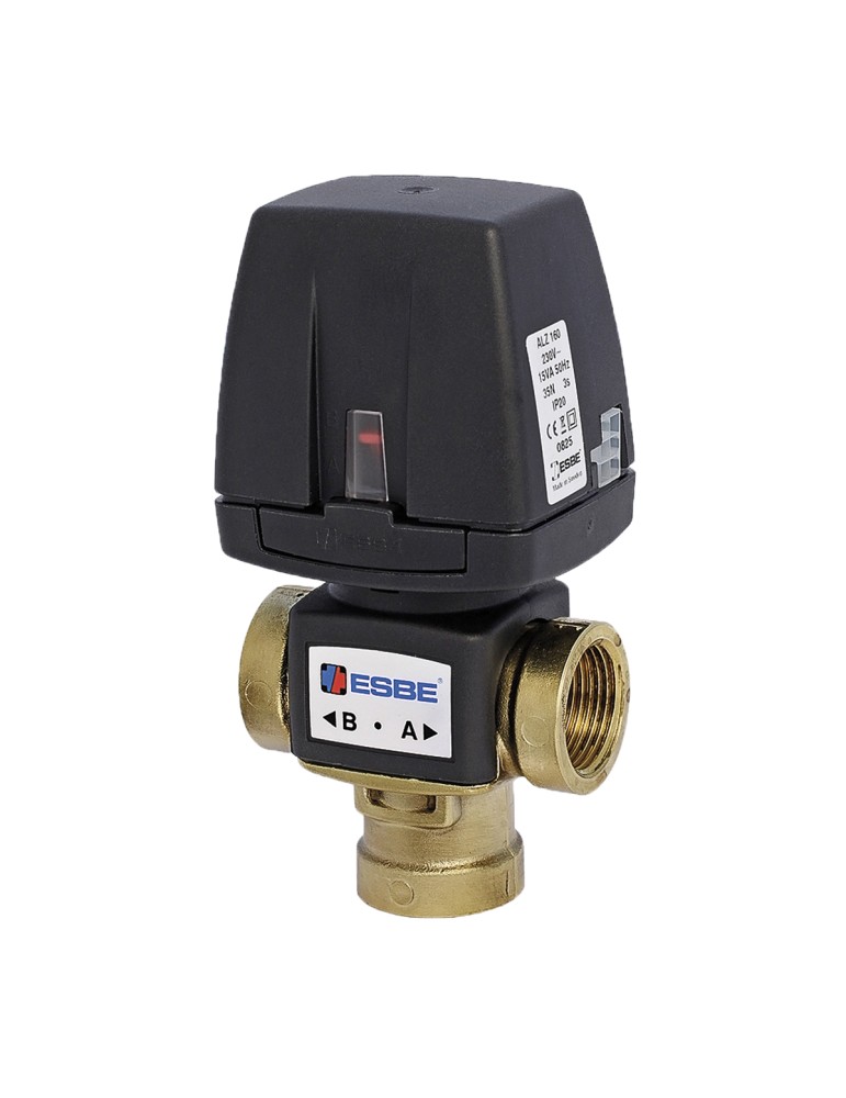 ESBE VZC162 DN20 | Vanne de zone filetage extérieur G 1'' | Câble détaché inclus