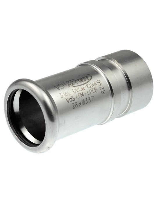 VSH XPress Inox adaptateur rainuré (à sertir x rainuré)